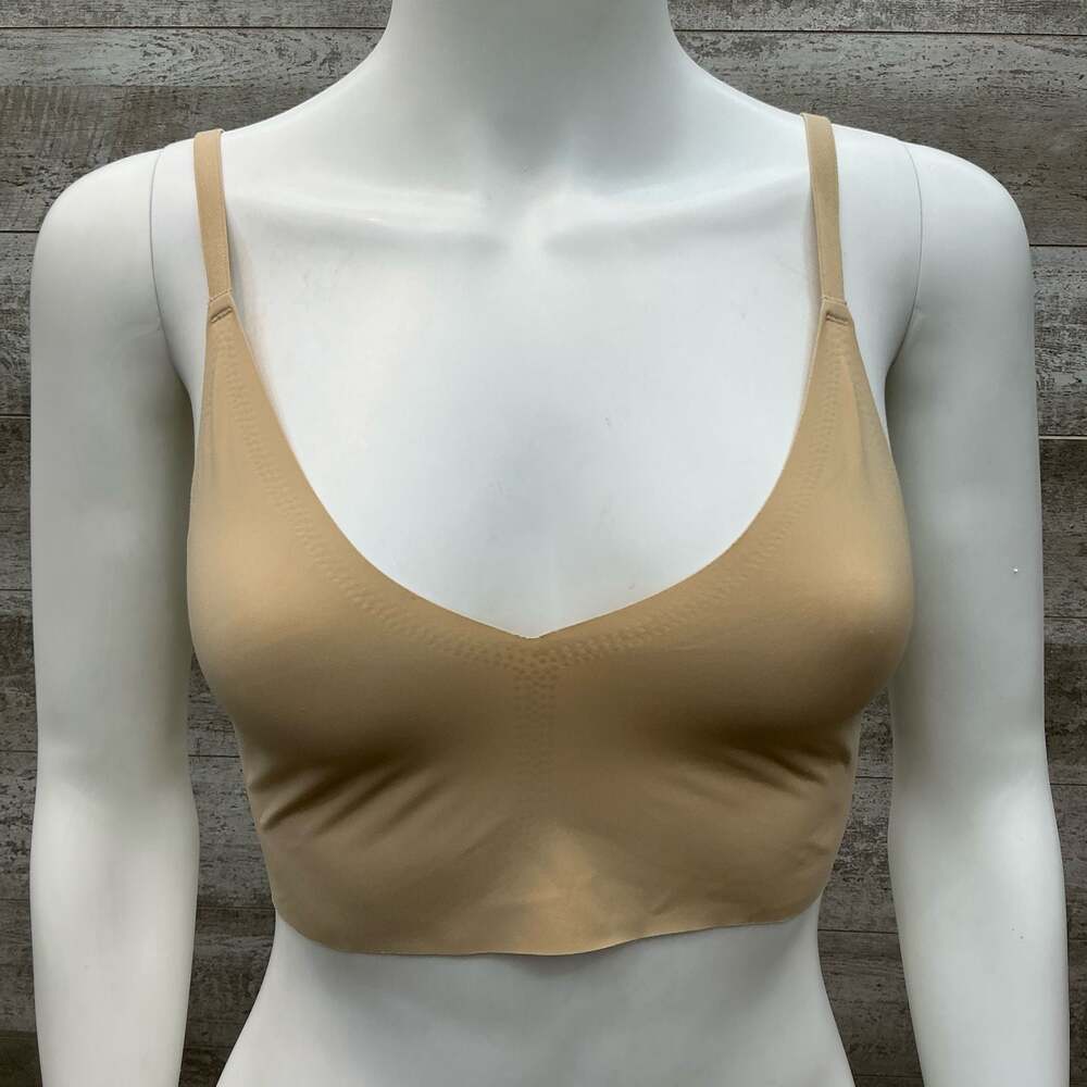 True & Co. True Body V-Neck Bralette Beige S/P